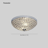 Crystal Beads LED Modern Flush Ceiling Lights - Clowas