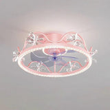 Crystal Frame Modern Ceiling Fan With Light - Clowas