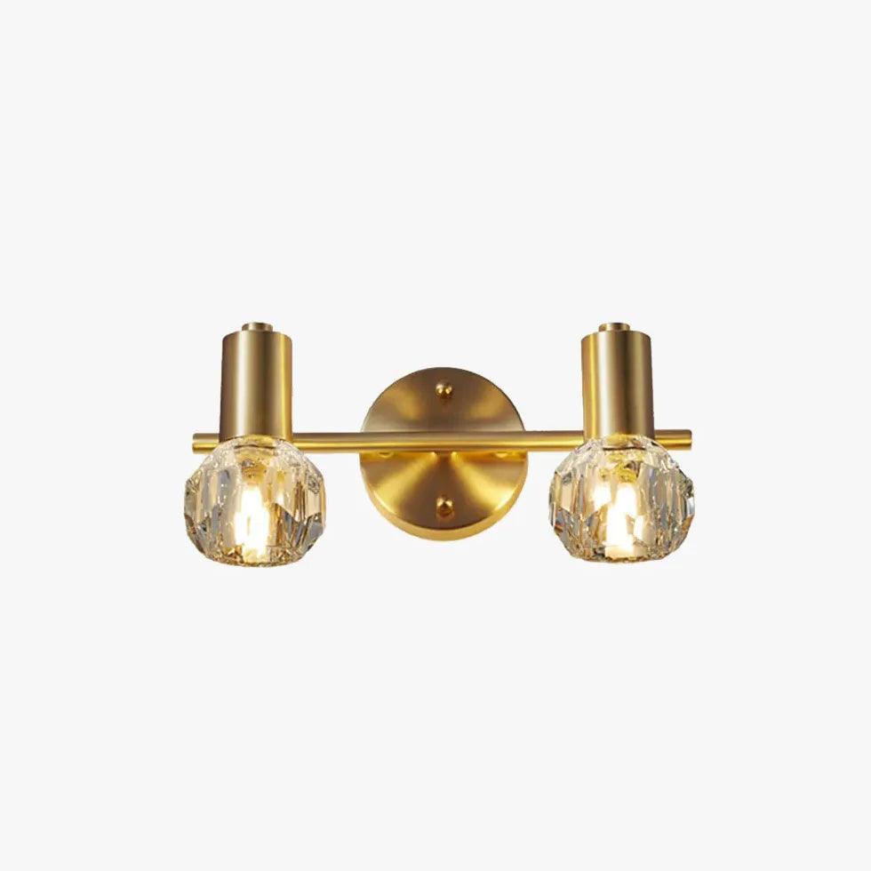 Crystal Gold Modern Bathroom Wall Lights - Clowas