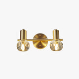 Crystal Gold Modern Bathroom Wall Lights - Clowas