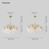 Crystal Leaves Multi-Light Vintage Luxury Chandelier - Clowas