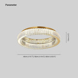 Crystal Ring Gold Modern Ceiling Light - Clowas