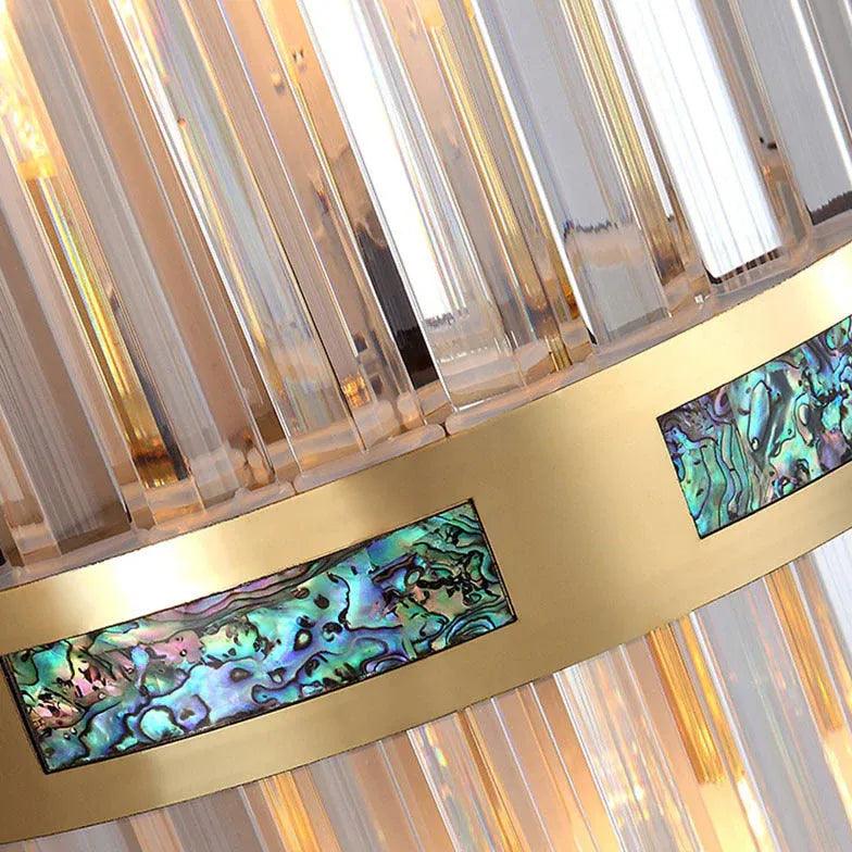 Luxury Crystal Pipe Gold Wall Lights - Clowas