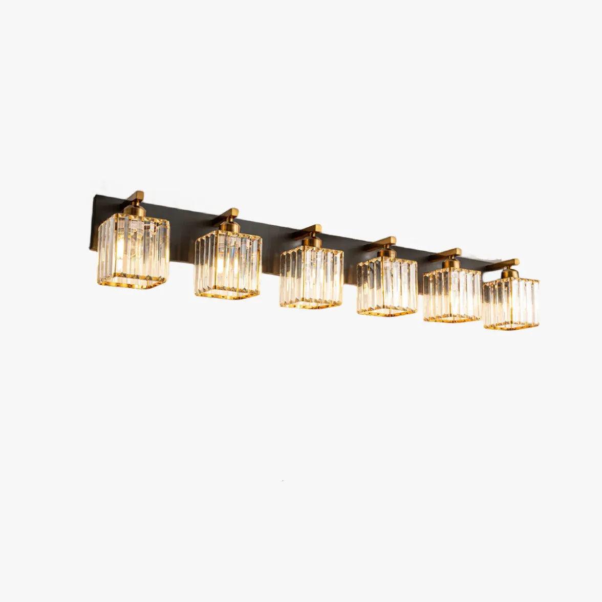 Crystal Wall Lights for Bathroom Gold - Clowas