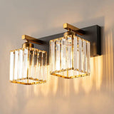 Crystal Wall Lights for Bathroom Gold - Clowas