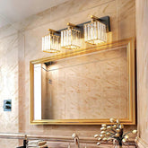 Crystal Wall Lights for Bathroom Gold - Clowas