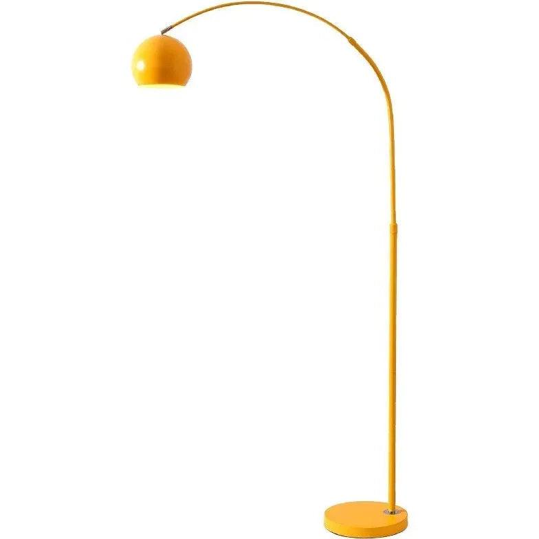 Curved Black Linear Artistic Floor Lamp - Clowas