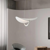 Curved Blades Bedroom White Pendant Light - Clowas
