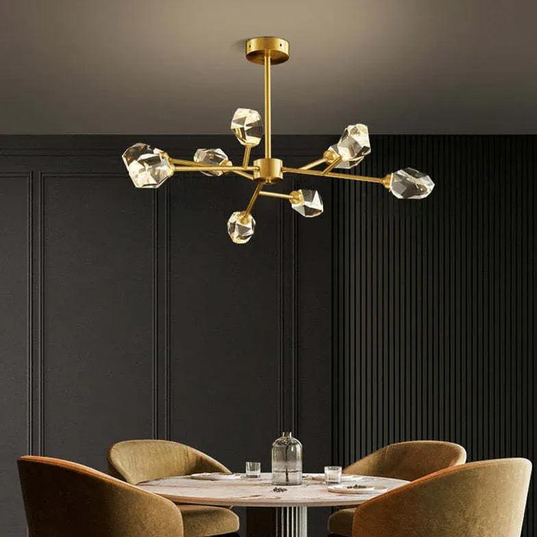 Cut Crystal Gold Modern Chandelier - Clowas