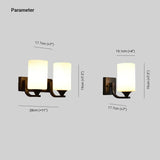 Cylinder Frosted Glass Modern Wall Lights - Clowas