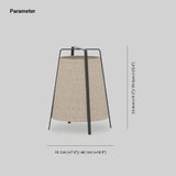 Vintage Japanese Fabric Floor Lamps