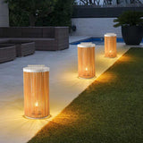 Cylindrical Rattan Luggage Outdoor Floor Lamps - Clowas