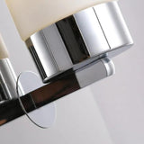Cylindrical White Glass Modern Wall Lights - Clowas