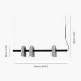 Modern Style Iron U-Shaped Pendant Light
