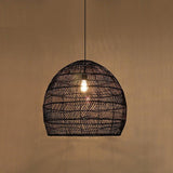 Japanese Wabi-Sabi Rattan Pendant Living Room Lighting