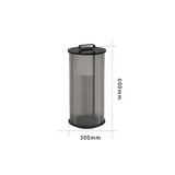 Transparent Vertical Striped Outdoor Floor Lamp - Clowas