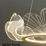 Delicate Petals Gold LED Pendant Light - Clowas