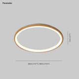 Depression Neutral Modern Wooden Flush Ceiling Lights - Clowas