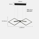 Diamond Frame Modern LED Pendant Light - Clowas