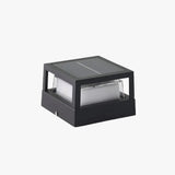 Dimmable Solar Black Outdoor Pillar Lights - Clowas