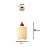Wabi-Sabi Style Ceramic Pendant Light for Dining Room