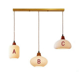 Wabi-Sabi Style Ceramic Pendant Light for Dining Room