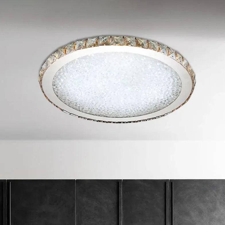 Disc Crystal Modern Luxury Ceiling Light - Clowas