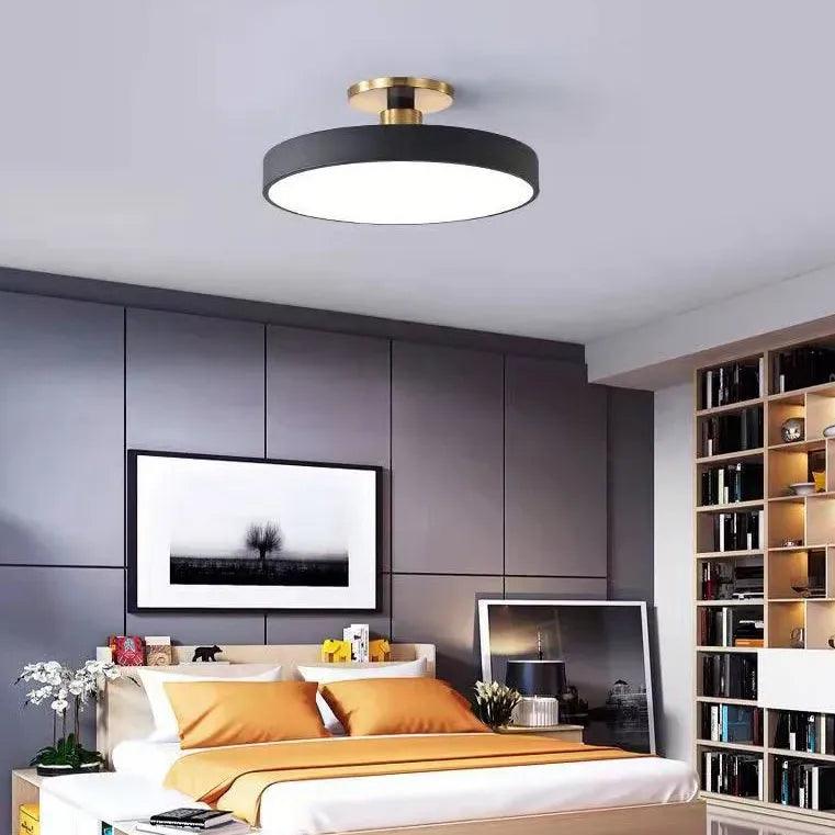 Disc Modern Minimalist Bedroom Ceiling Light - Clowas