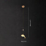 Dolphin Design Modern Minimalist Bedroom Pendant Light - Clowas