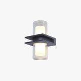 Double Glass Black Up and Down Lights - Clowas