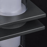 Double Glass Black Up and Down Lights - Clowas