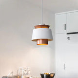 Double Layer Lampshade LED Modern Pendant Light - Clowas