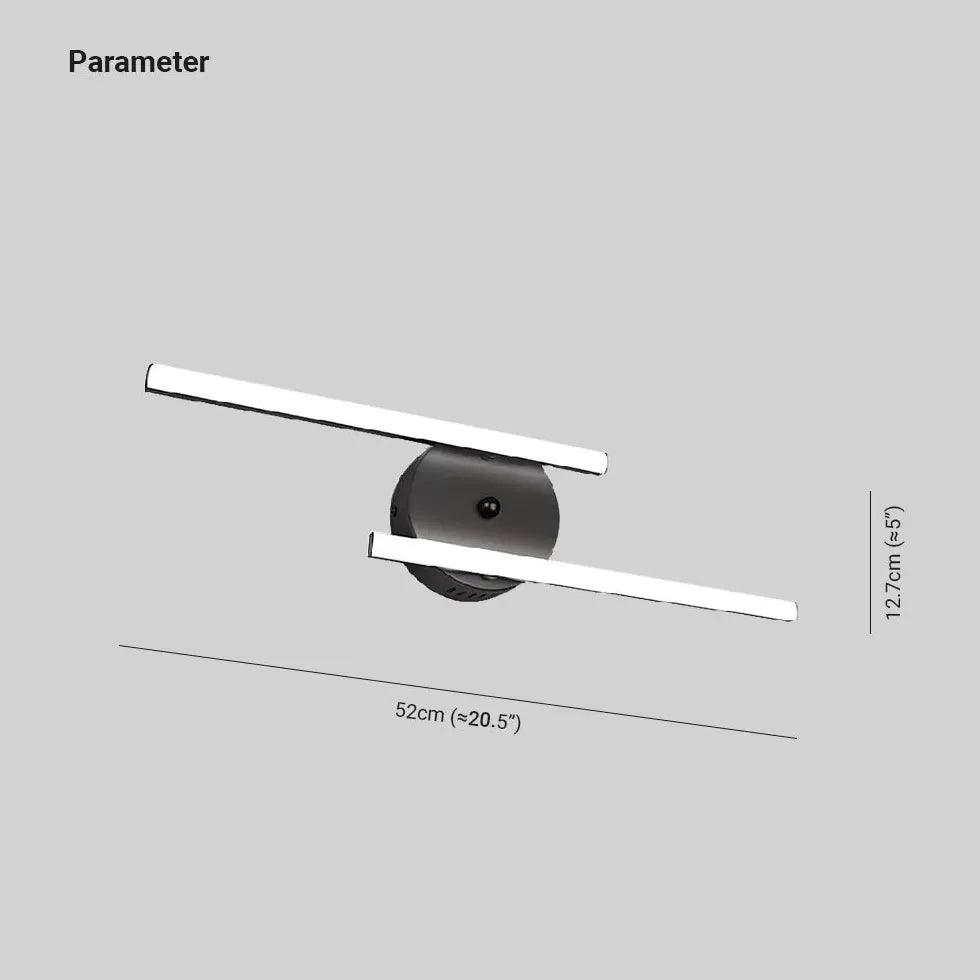 Double Led Linear Bathroom Wall Lights - Clowas