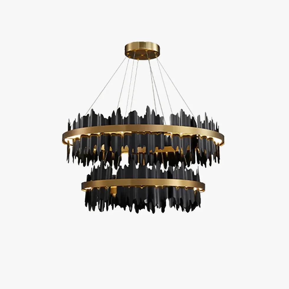 Double Vertical Stripes Industrial LED Chandelier - Clowas