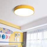 Drum Shaped Bedroom LED Flush Ceiling Lights - Clowas