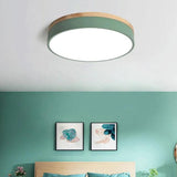 Drum Shaped Bedroom LED Flush Ceiling Lights - Clowas