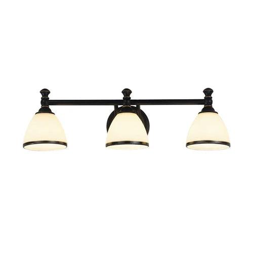 Dual-Arm Black and White Minimalist Round Wall Lamp - Clowas