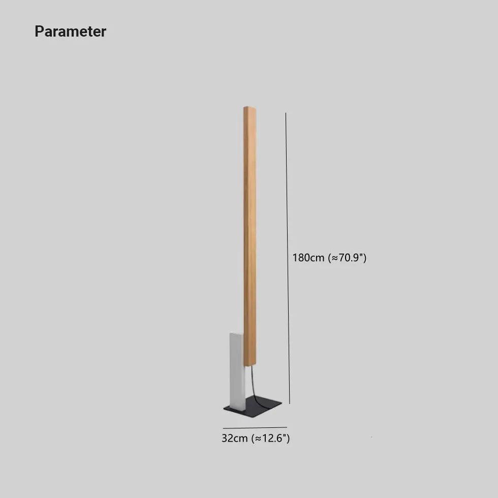 Dual-Color Straight Rod Minimalist Floor Lamp - Clowas
