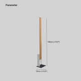 Dual-Color Straight Rod Minimalist Floor Lamp - Clowas