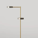 Modern Metal Floor Lamp with Dual Heads for Living Room