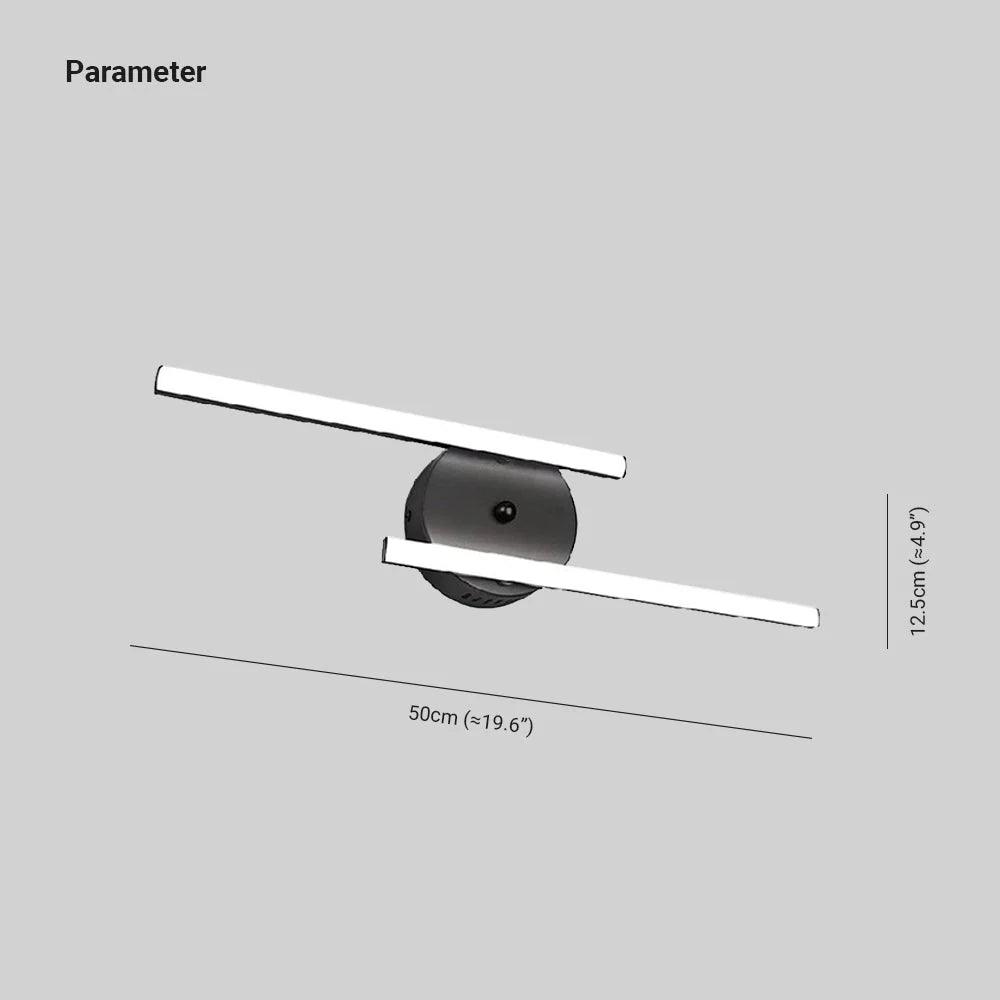 Dual Linear Round Led Modern Wall Lights - Clowas