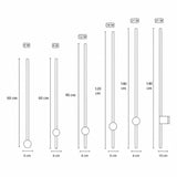 Black linear wall light available in multiple lengths