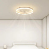 Edge LED Strip Minimalist Round Fan Light - Clowas