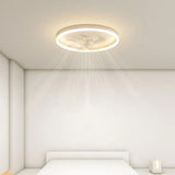 Edge LED Strip Minimalist Round Fan Light - Clowas