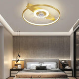 LED Outer Ring Modern Fan Light - Clowas