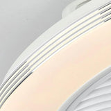 Remote-Controlled Round Modern Bedroom Fan Light - Clowas