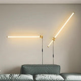 Linear Metal Plug in Wall Lights - Clowas