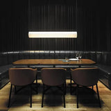 Modern White Linear LED Pendant Light