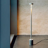 Slim Round Black Minimalist Floor Lamp - Clowas