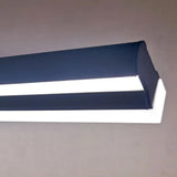 Acrylic Black Linear Bathroom Mirror Lights - Clowas